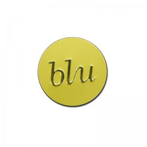 Aranyos maratott alumínium parfüm palack címke