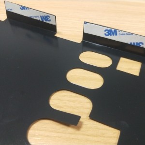 0,5 mm-es fekete PC szigetelő lap, könnyen összehajtható és forma Mylar lap, égésgátló akkumulátor szigetelési lemezmegmunkálás szitanyomás