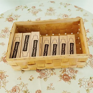 Egyszerű termékek eladott fa chip csomagolás kosár