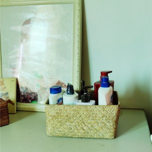 Kézi szövött tér Seagrass kosár