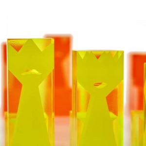 Hot eladni gyerekek és felnőttek akril sakk készlet