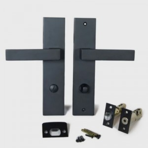 6203 Modern cink ötvözet bejárati ajtó fogantyú zárolási fogantyúk szettek bejárati ajtó zárkészlet