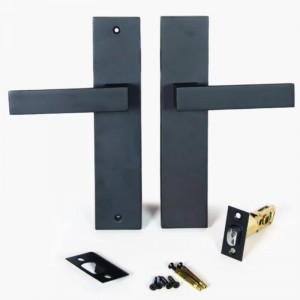 6203 Modern cink ötvözet bejárati ajtó fogantyú zárolási fogantyúk szettek bejárati ajtó zárkészlet