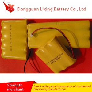 Számos speciális akkumulátor a Hair Puller NICD400 2.4V No. 5 kombinált akkumulátor 2,4V A gyártók által testre szabott