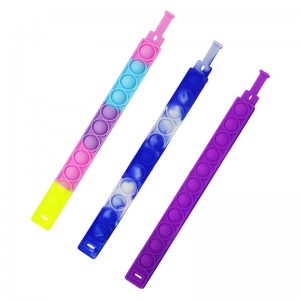 Push bubble gyerekek fidget játékok, felnőttek szilikon fidget pop karkötő