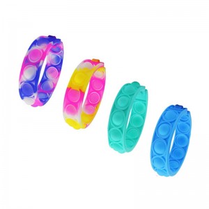 Push bubble gyerekek fidget játékok, felnőttek szilikon fidget pop karkötő
