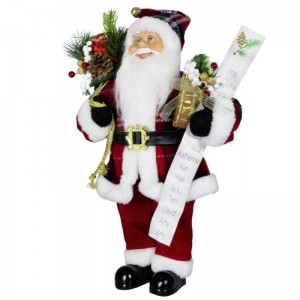 80 cm Karácsonyi dekoráció Santa Claus Ajándék táska Név Lista Pine Cone Ornament Xmas Toy for home Navidad Holiday Party Display