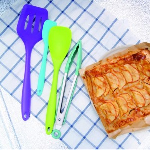 Szilikon spatula, konyhai szilikon edény készlet,nem stick főzőeszközök