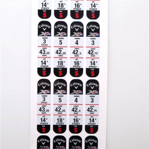 Golfklub egyéni címkék