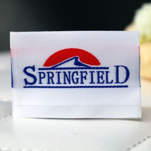 Támogatás testreszabott ruházat szőtt címkék