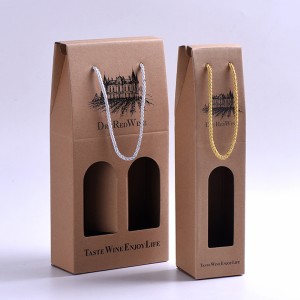 High-end és gyönyörű vörösboros csomagoló doboz