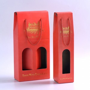 High-end és gyönyörű vörösboros csomagoló doboz