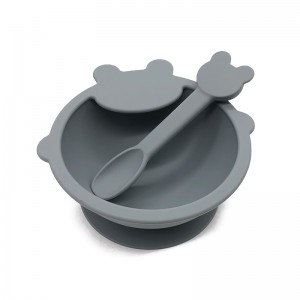 Élelmiszer-minőségű szilikon baba tálak szívó-, táplálkozási készletek a baba számára