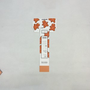 Élelmiszer címke papír kártya