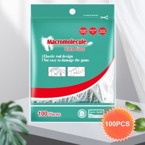 100 db táska Kiváló minőségű fogselyem gyártó fogászati ​​pick fogselyem felnőttek fogselyem