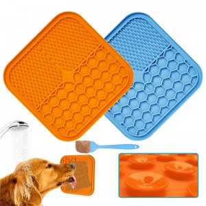 Nagykereskedelmi Silicone Pet Lick Pad, etetőszőnyegek a macskák kutyáihoz,nyalás Mat Pet fürdőzés zavaró párnák
