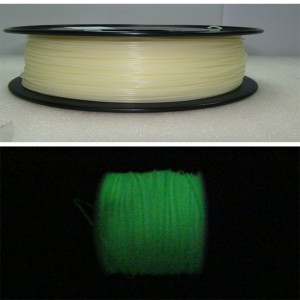Pinrui 3Dnyomtató 1.75mm Golw Green Filament a 3Dnyomtatóhoz