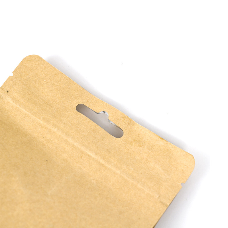 Lapos alsó kraft papír állványos táska