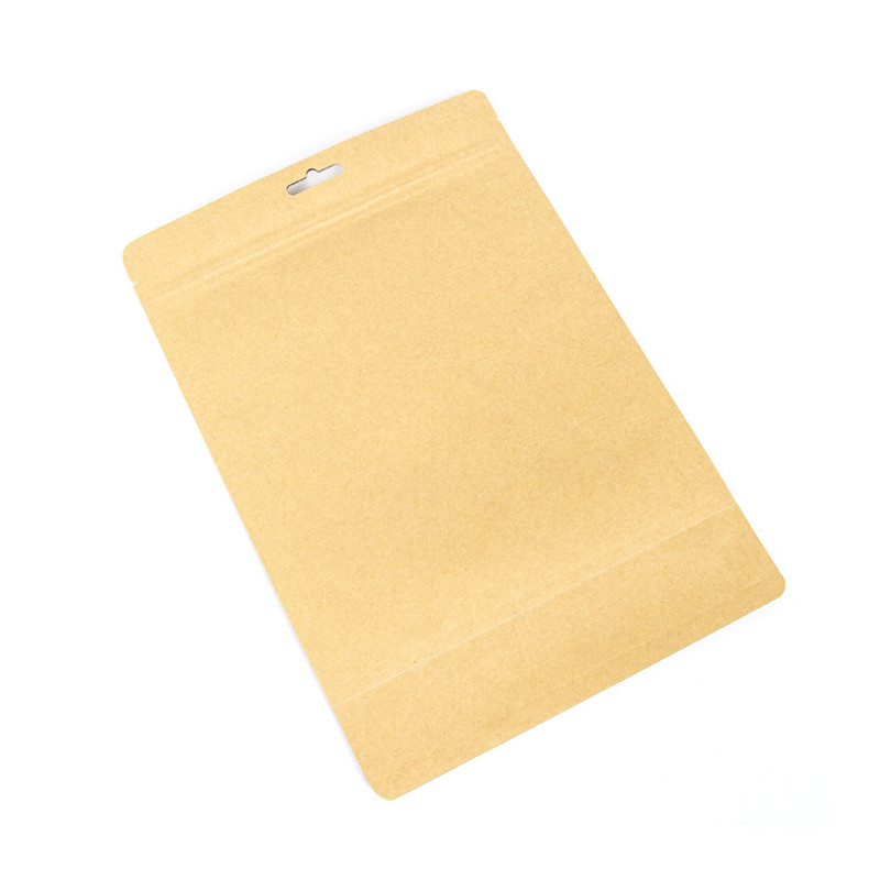 Lapos alsó kraft papír állványos táska
