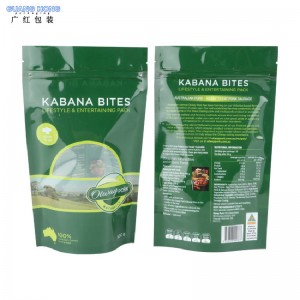 Zipper felállt tasakkal