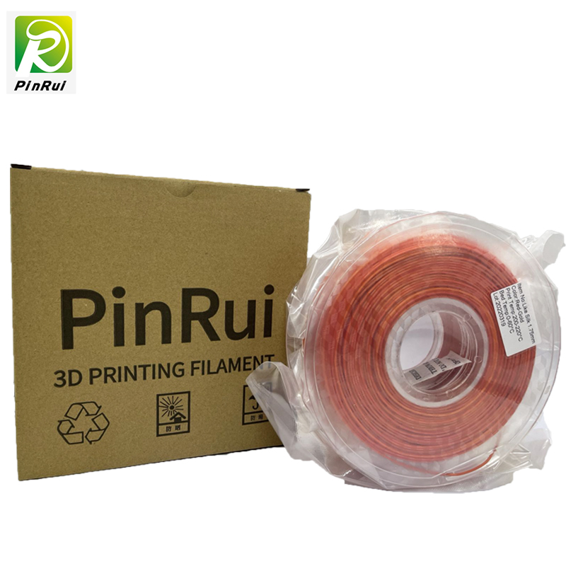 Pinrui kiváló minőségű vörös-arany szivárvány 1.75mm 3Dnyomtató PLA Filament