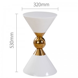 Luxus oldalsó asztal fekete konzol asztal Nordic Contemporary Corner Dohányzóasztal