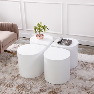 Szőlőtervezés Esthetic Luxury Dohányzóasztal 4 arany oldalsó asztalok anappaliban Modern