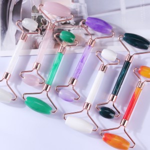 Roller arc fogyás masszírozó emelő szerszám gyanta arc masszázs görgő bőr masszázs szépségápolás v alakú kettős fej