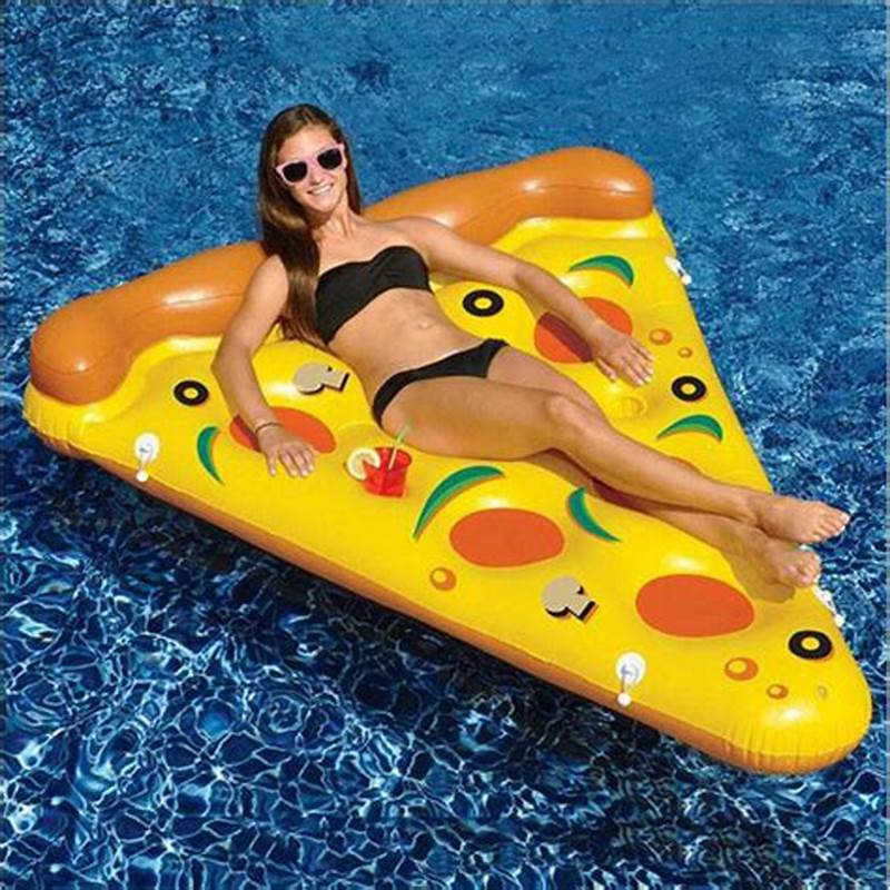 PVC felfújhatónagy felnőtt float pizza úszó, vízi játék medence, strand