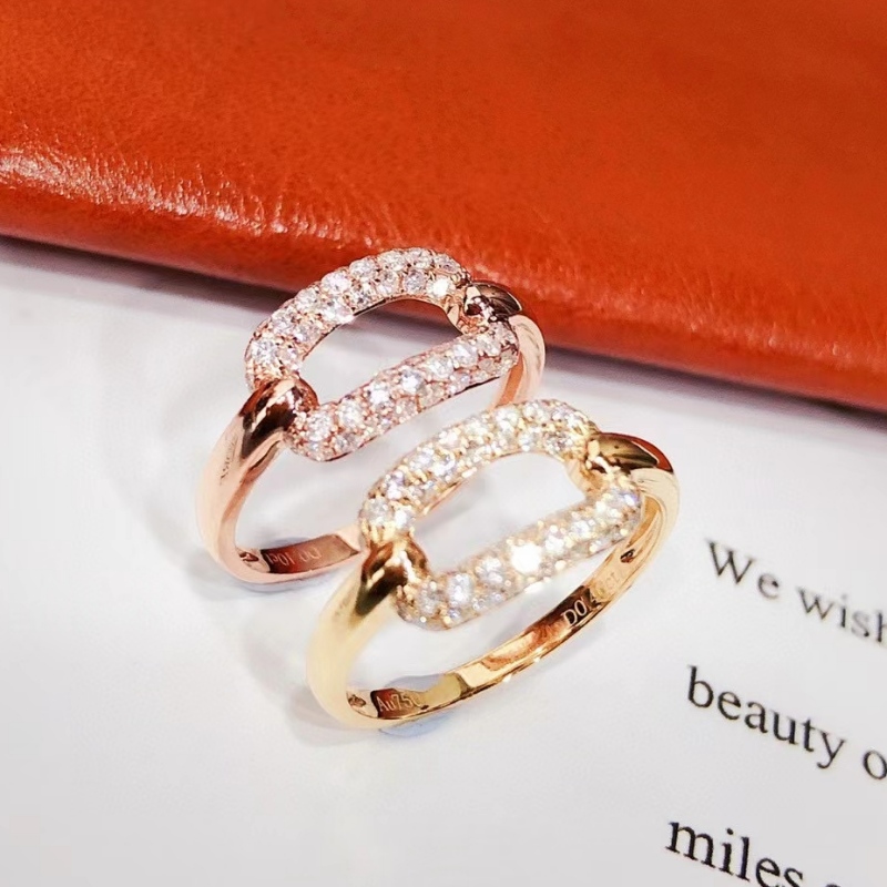 10k 14k 18k szilárd arany gyűrűnapi ékszerek ins stílusú esküvői gyűrű anők számára