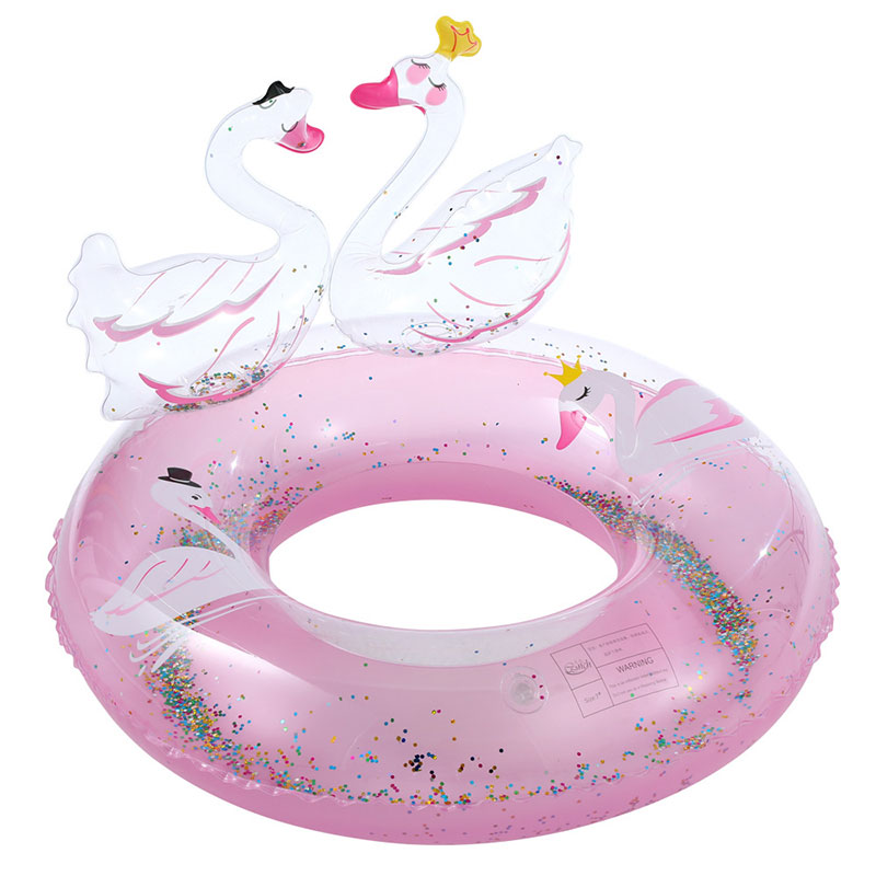 Gyerekek aranyos hattyú úszógyűrű, felfújható gyűrű gyerekeknek
