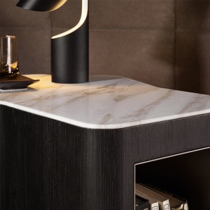 Hálószoba bútorok fa éjjeliszekrény éjjeliszekrény fiókokkal mellkasi éjjeliszekrény dió vagy fehér