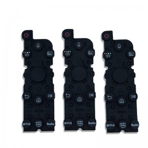 OEMnyomtatott logó szilikon egyedi készített szilikongomb gumi billentyűzet TV távvezérlő