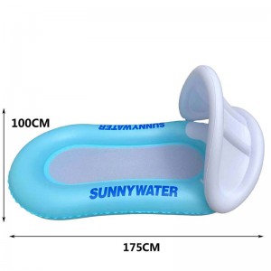 Felfújható fedélzeti szék víz szabadidő függőágynettó strand úszó sor