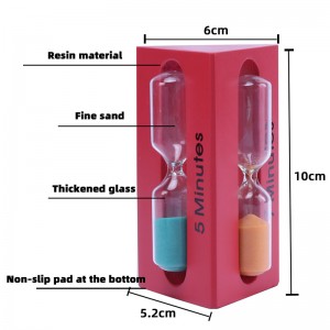 3 in-in-1 3/5/7 perces háromszög alakú fa homok homokóra gyermekek figyelése időzítő időzítő homokfény otthoni dekoráció ampulheta titkos ajándék