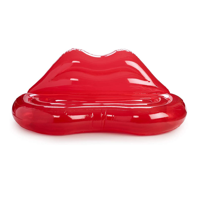 Tiszta vörös ajkak felfújható kanapé kanapé