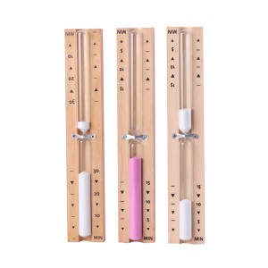 Gyárinagykereskedelem 5 15 perces öko színes forgatható homokóra fa szauna homok időzítője