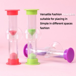 Gyári forró eladás színes mini 135 perc műanyag homok időzítő szívó kupa homokóra