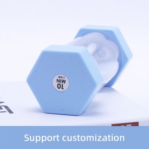 30 perces tanár homok óra lila hatszögletű műanyag homokóra homok időzítője az otthoni dekorációkhoz és oktatáshoz