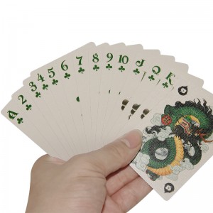 Virágvágás kártya egyedi gyártó Magic Show Playing Cardnémet fekete mag papírnyitott ventilátor virágvágás dombornyomású játékkártya
