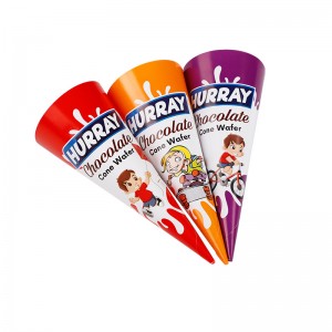 Élelmiszer-minőségű fagylalt papír fagylalt fagylalt kúp kúpos papírcsomagolás ésnyomtatás gyártók igény szerint tervezés és gyártás