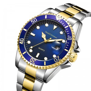 Daniel Gorman kiváló minőségű férfiak sportfigyelése vízálló klasszikus rozsdamentes acél heveder divatfemencék munkavállalói kvarc watchrm001