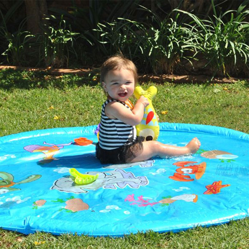 Gyerek felfújható splash pad víz lejátszás szőnyeg medence pad