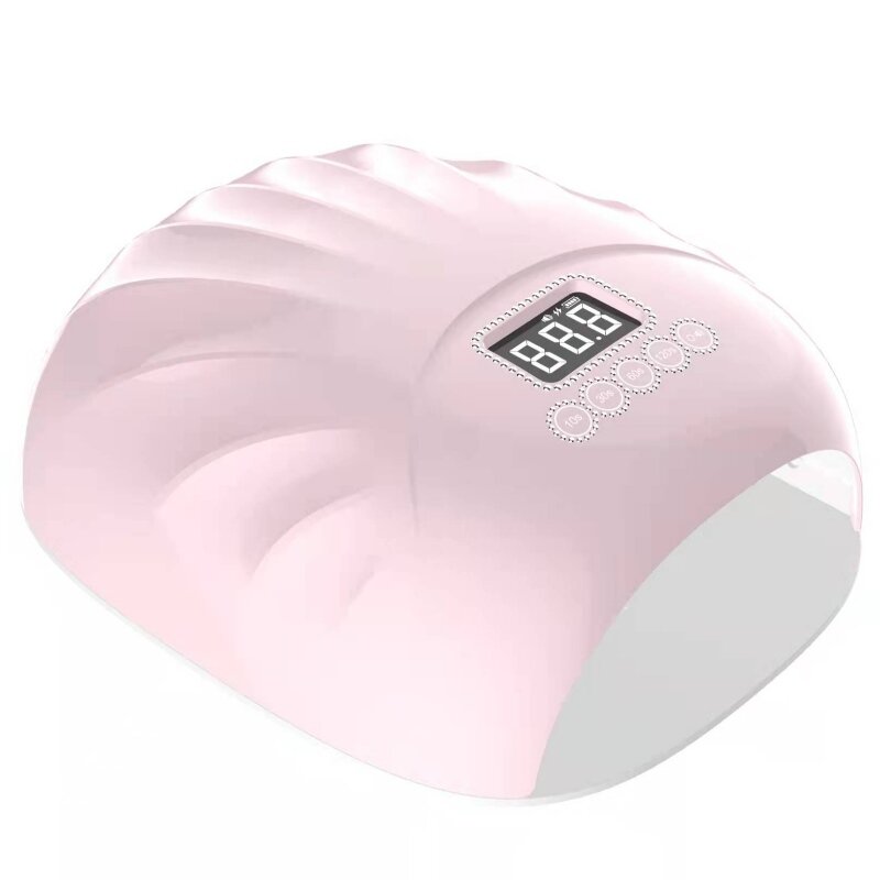 M&R 802PRO vezetéknélküli LED körömlámpa, vezetéknélküli körömszárító, 72W -os újratölthető LED körömlámpa, hordozható gél UV LED körömlámpa 4 időzítő beállítási érzékelővel és LCD kijelző zöld