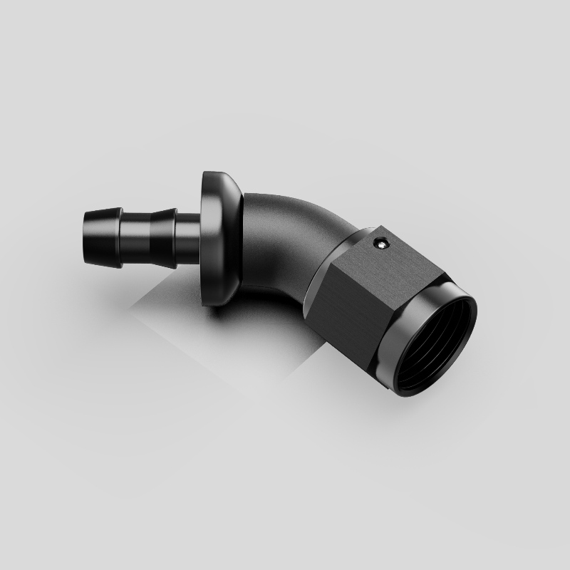 Egy darabból álló teljes áramlás megszakításnélküli barb push zár tömlő