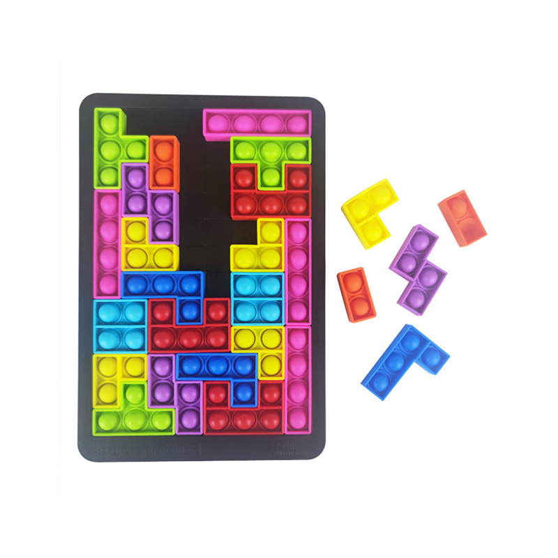 Oktatási játékok Szilikon puzzle Push Pop játékok gyermekek számára