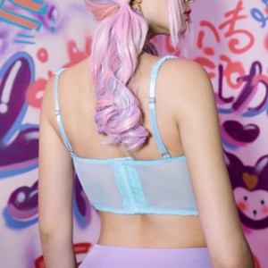 Csipke díszítés fűző felső csipke betét mellszobor íj részletekkel