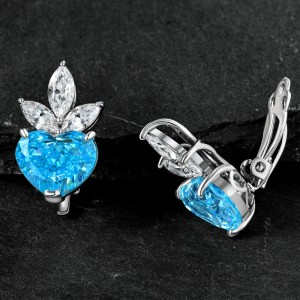 Szív alakú új fülklip fülbevaló