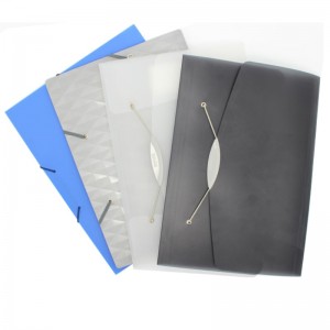 A4 méretű PP műanyag gombos dokumentum táska iskolához és irodához