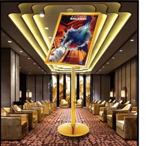 Szálloda éttermi előcsarnok márka kijelző állvány hirdetési állvány